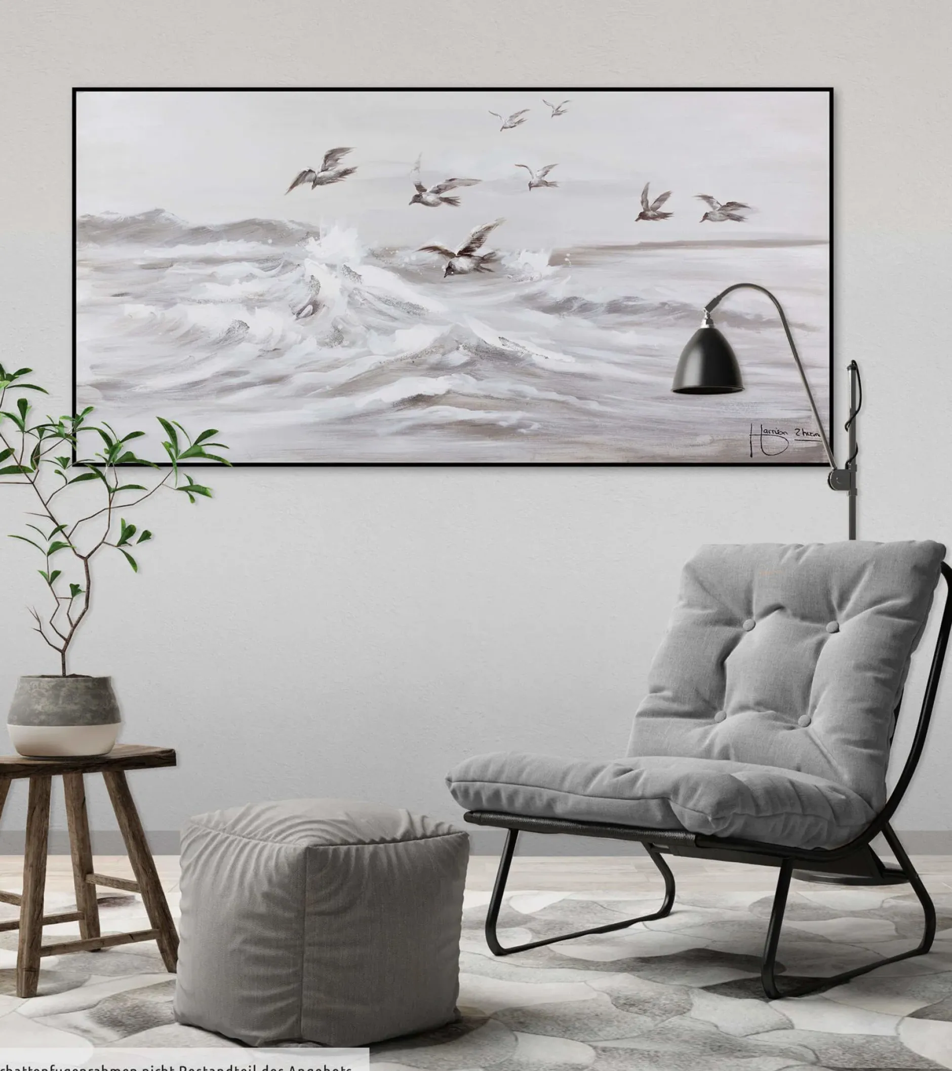 Handgemaltes Gemälde 'Kapriolen' 120x60cm | inkl. Echtheitszertifikat