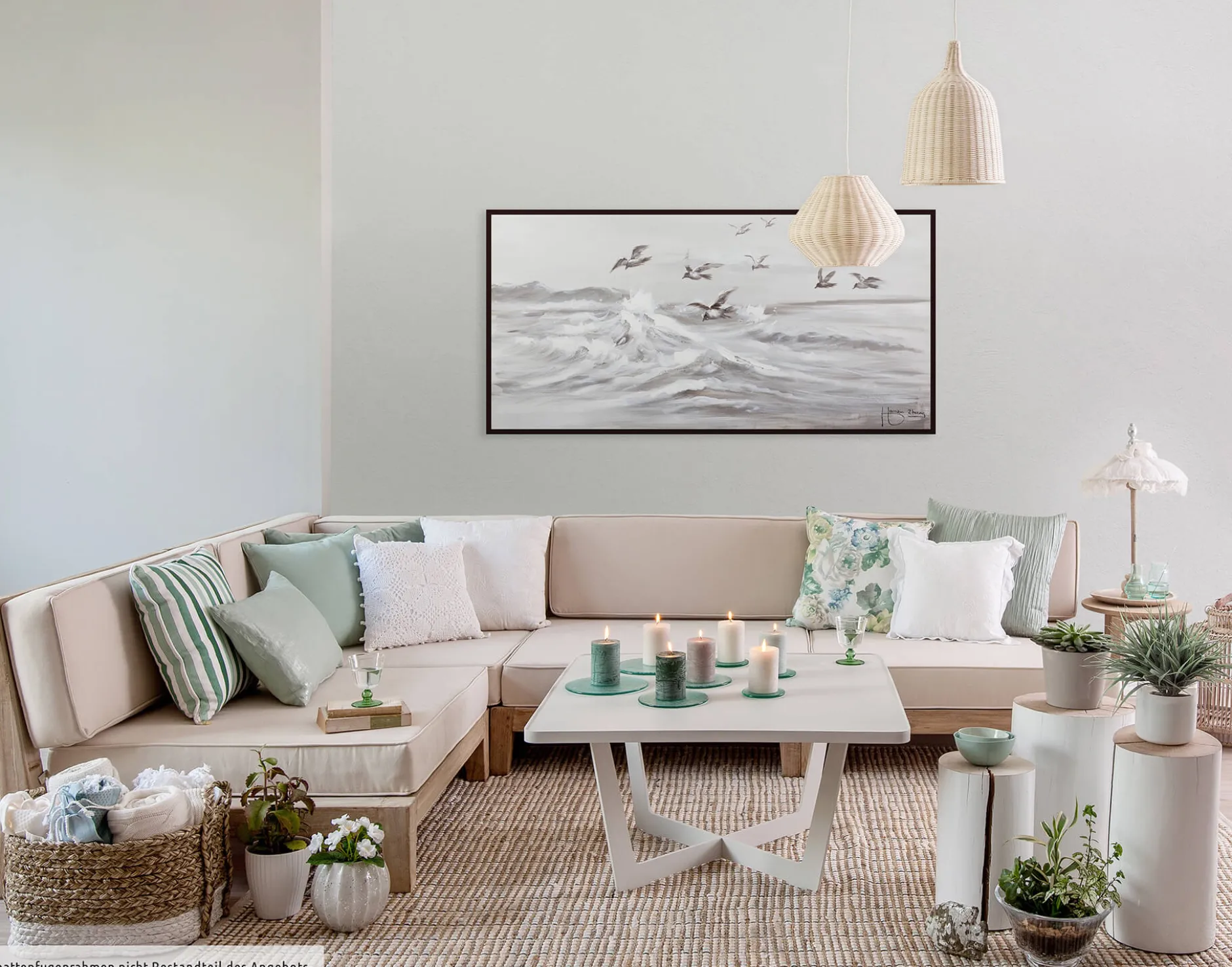 Handgemaltes Gemälde 'Kapriolen' 120x60cm | inkl. Echtheitszertifikat