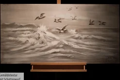 Handgemaltes Gemälde 'Kapriolen' 120x60cm | inkl. Echtheitszertifikat