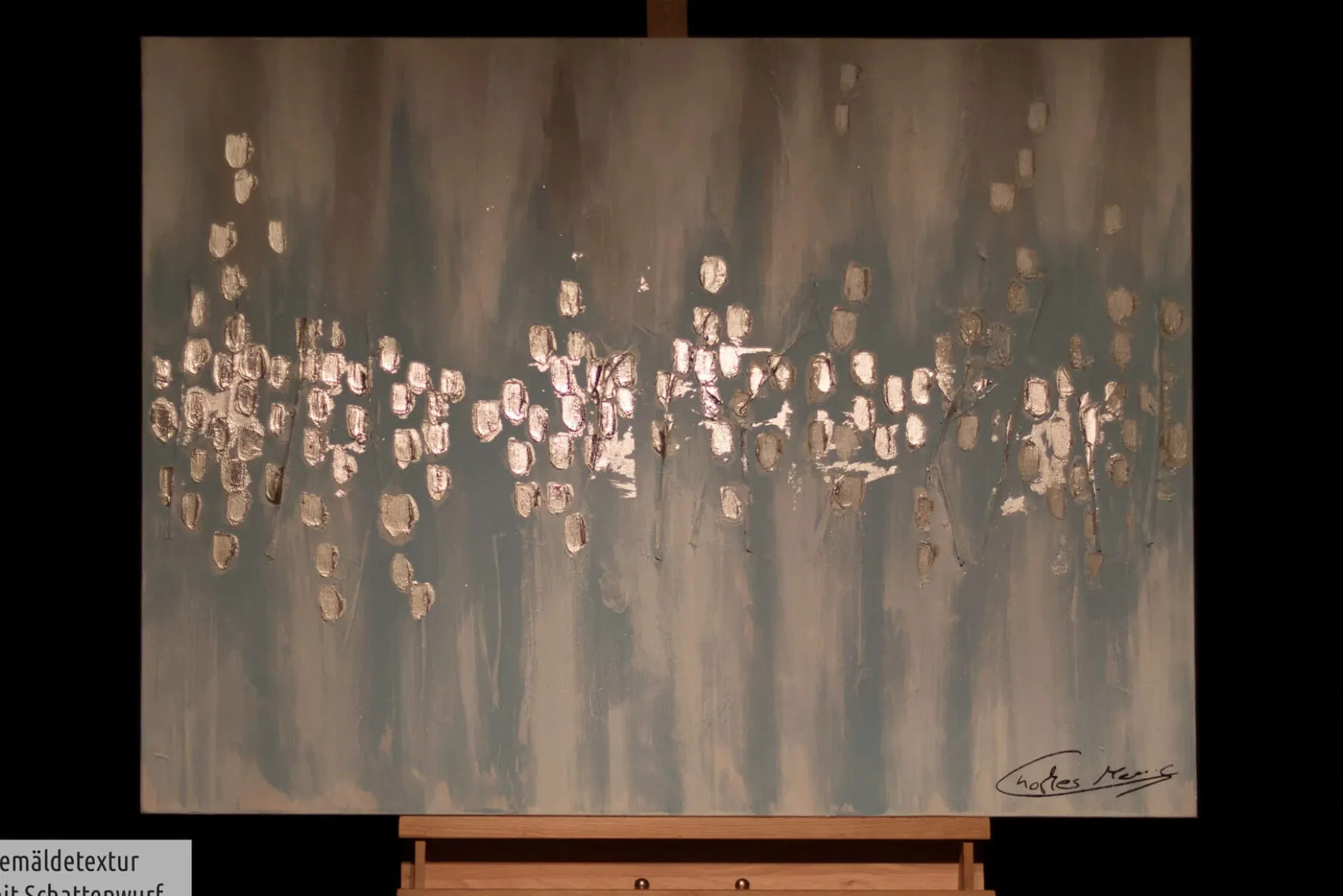 Handgemaltes Gemälde 'Kühle Entspannung' 100x75cm | inkl. Echtheitszertifikat