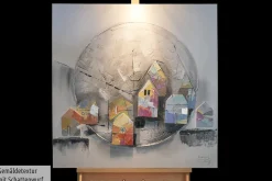 Handgemaltes Gemälde 'Kindheitserinnerung' 80x80cm | inkl. Echtheitszertifikat