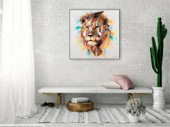 Handgemaltes Gemälde 'Kingly Tint' 80x80cm | inkl. Echtheitszertifikat