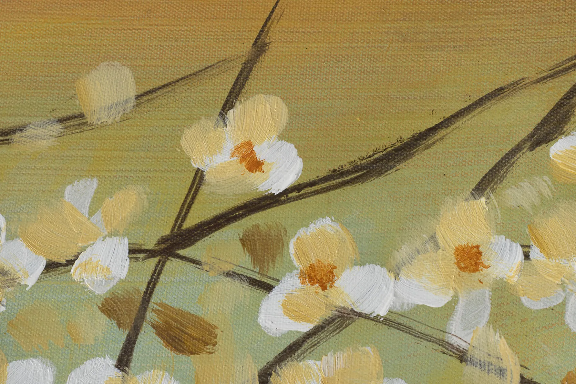 Handgemaltes Gemälde 'Kirschblüten' 120x80cm | inkl. Echtheitszertifikat