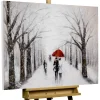 Handgemaltes Gemälde 'Kiss in the Snow' 100x75cm | inkl. Echtheitszertifikat