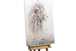 Handgemaltes Gemälde 'König der Savanne' 75x100cm | inkl. Echtheitszertifikat