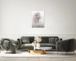 Handgemaltes Gemälde 'König der Savanne' 75x100cm | inkl. Echtheitszertifikat