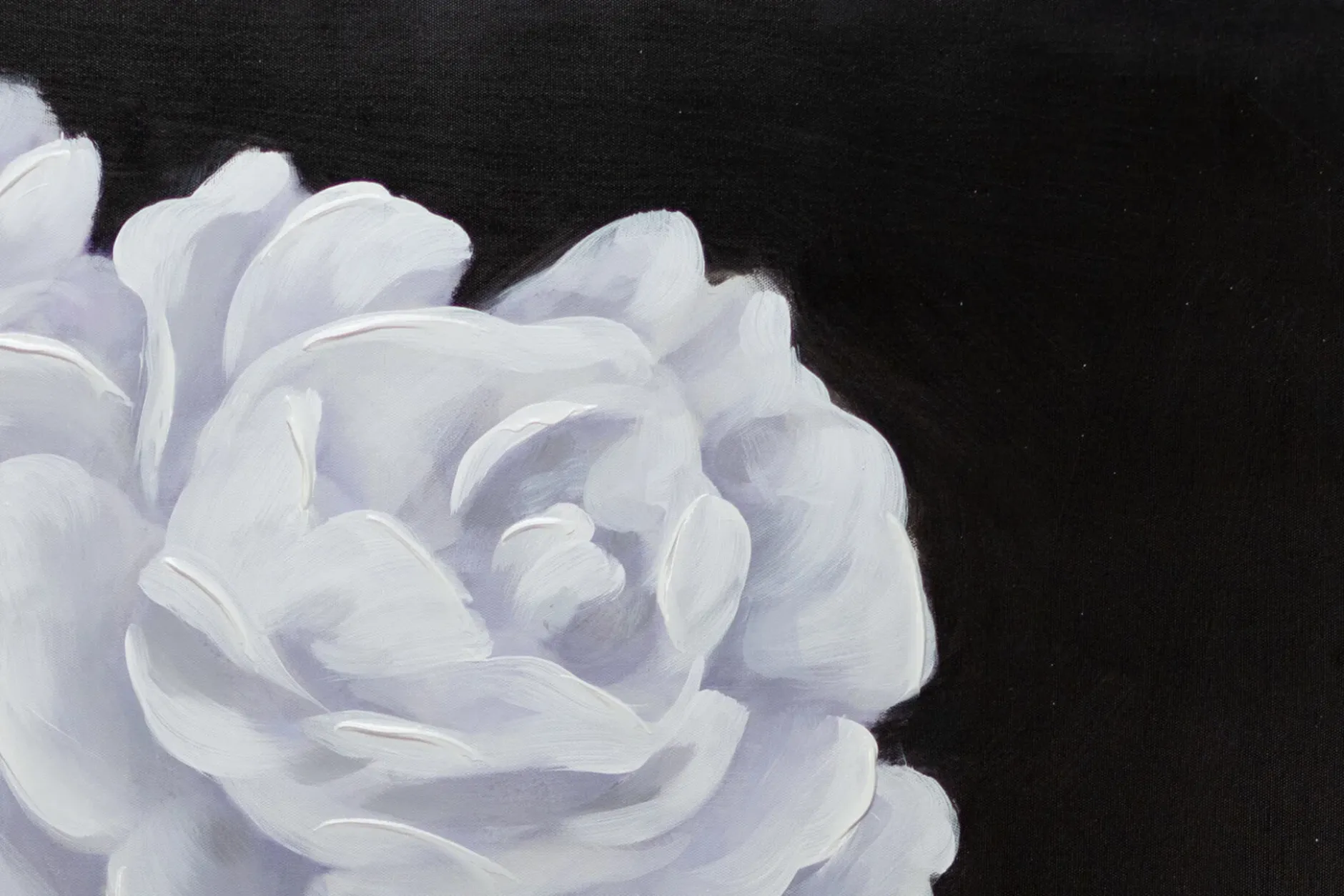 Handgemaltes Gemälde 'Königin der Rosen' 80x80cm | inkl. Echtheitszertifikat