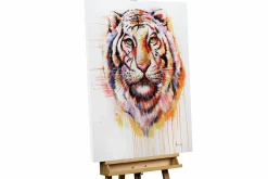 Handgemaltes Gemälde 'Königstiger' 75x100cm | inkl. Echtheitszertifikat