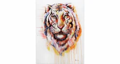 Handgemaltes Gemälde 'Königstiger' 75x100cm | inkl. Echtheitszertifikat