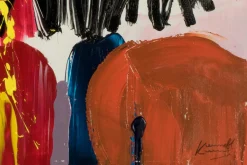 Handgemaltes Gemälde 'Künste der Farben' 150x50cm | inkl. Echtheitszertifikat