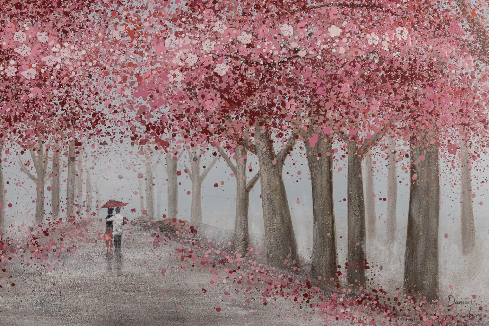 Handgemaltes Gemälde 'Kraft der Liebe' 120x80cm | inkl. Echtheitszertifikat