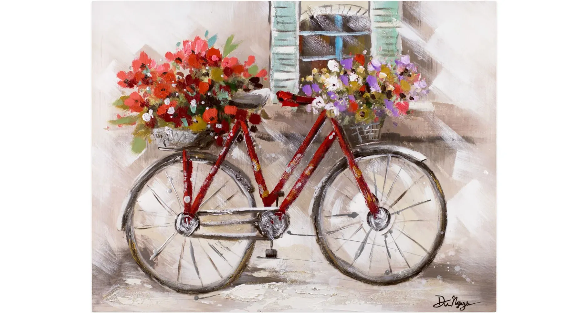 Handgemaltes Gemälde 'La belle Vie' 100x75cm | inkl. Echtheitszertifikat