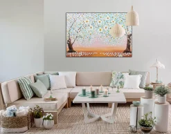 Handgemaltes Gemälde 'Lauer Sommerabend' 120x80cm | inkl. Echtheitszertifikat