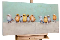 Handgemaltes Gemälde 'Lausbubenbande' 100x50cm | inkl. Echtheitszertifikat