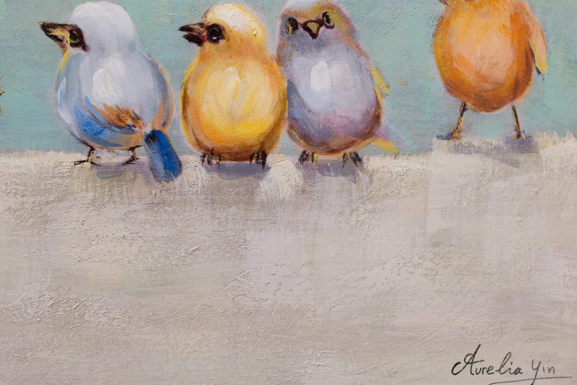 Handgemaltes Gemälde 'Lausbubenbande' 100x50cm | inkl. Echtheitszertifikat
