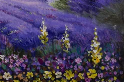 Handgemaltes Gemälde 'Lavendelzeit' 90x60cm | inkl. Echtheitszertifikat