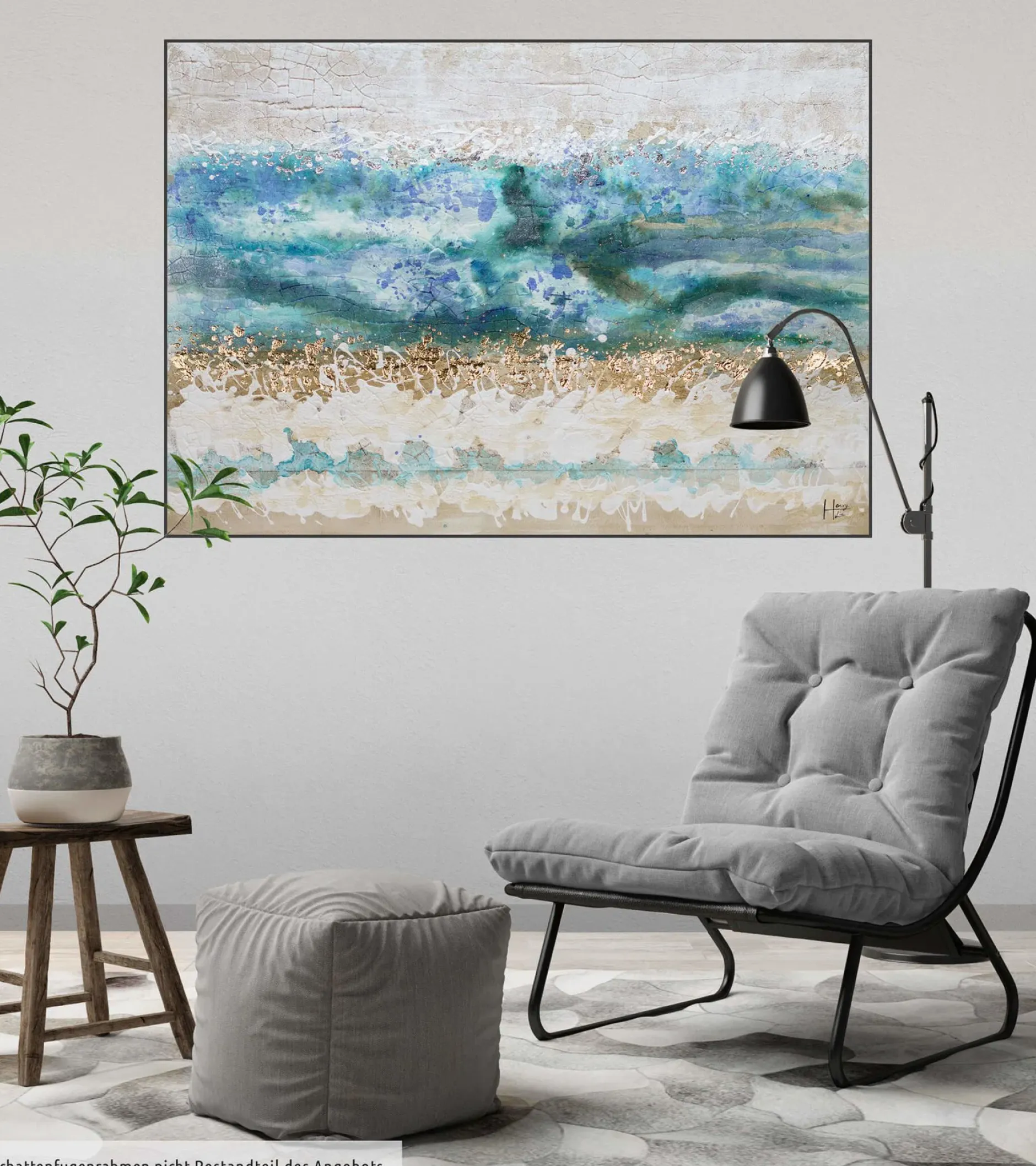 Handgemaltes Gemälde 'Layers of Ages' 100x75cm | inkl. Echtheitszertifikat
