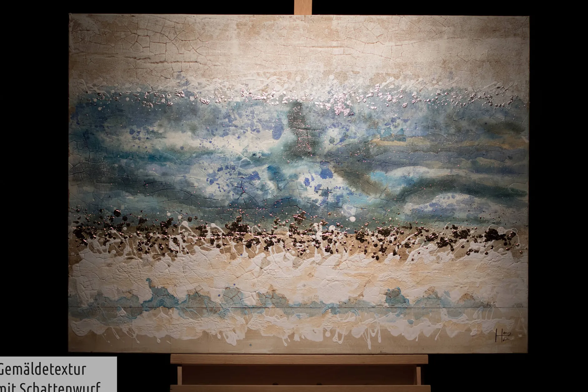 Handgemaltes Gemälde 'Layers of Ages' 100x75cm | inkl. Echtheitszertifikat