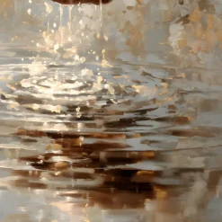 Handgemaltes Gemälde 'Lebendiges Wasser' | Echtheitszertifikat inklusive