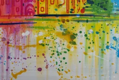 Handgemaltes Gemälde 'Leipzig Silhouette' 120x60cm | inkl. Echtheitszertifikat
