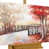 Handgemaltes Gemälde 'Leuchtender Herbsttag' 100x75cm | inkl. Echtheitszertifikat