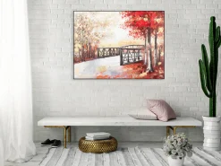 Handgemaltes Gemälde 'Leuchtender Herbsttag' 100x75cm | inkl. Echtheitszertifikat