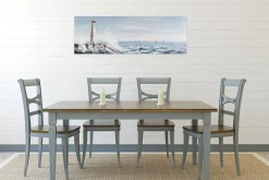 Handgemaltes Gemälde 'Leuchtturm in Sicht' 150x50cm | inkl. Echtheitszertifikat