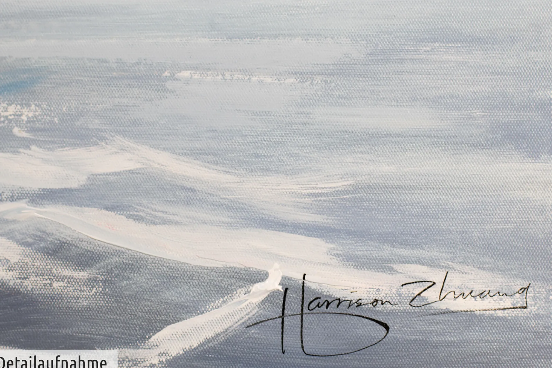 Handgemaltes Gemälde 'Leuchtturm in Sicht' 150x50cm | inkl. Echtheitszertifikat