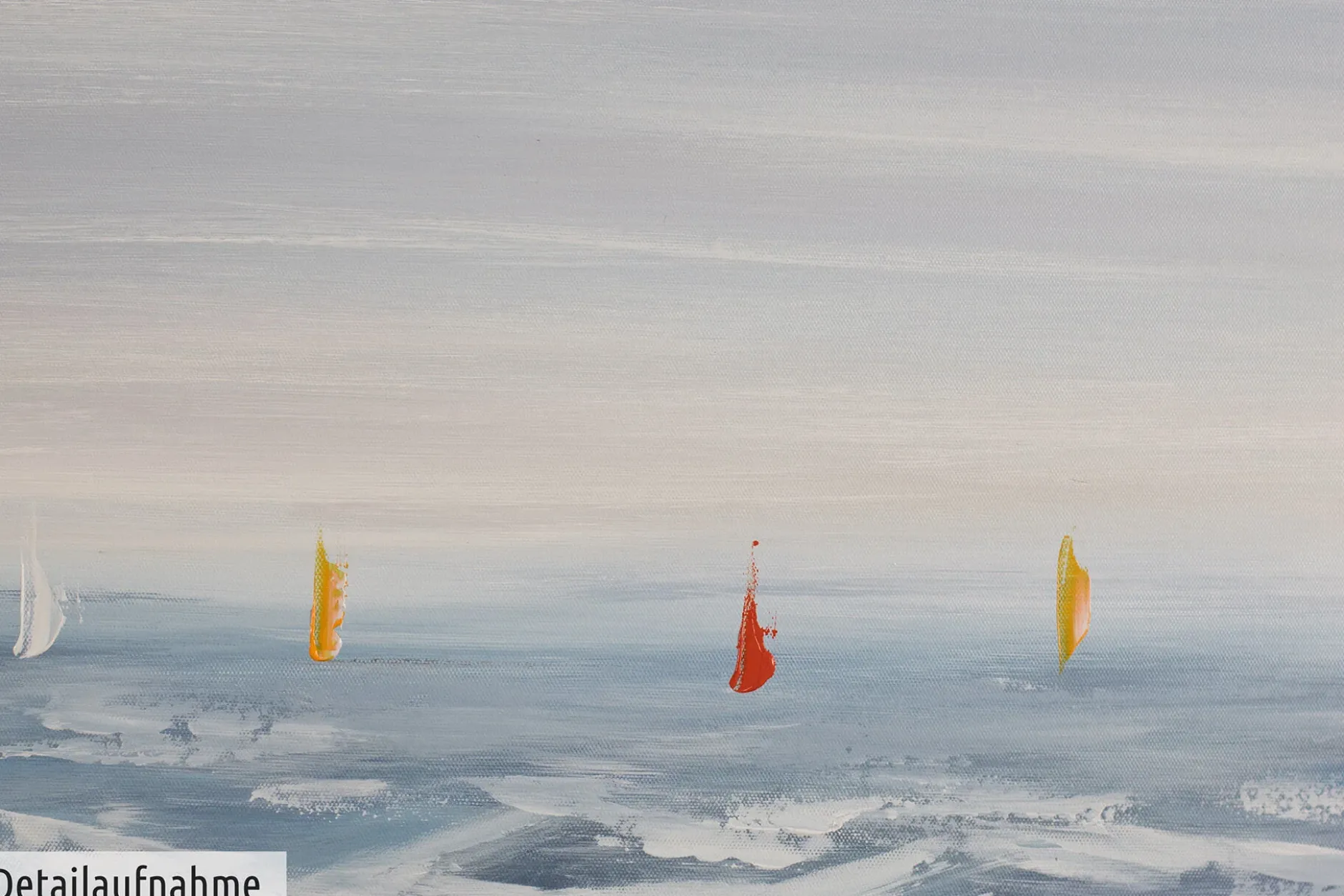 Handgemaltes Gemälde 'Leuchtturm in Sicht' 150x50cm | inkl. Echtheitszertifikat