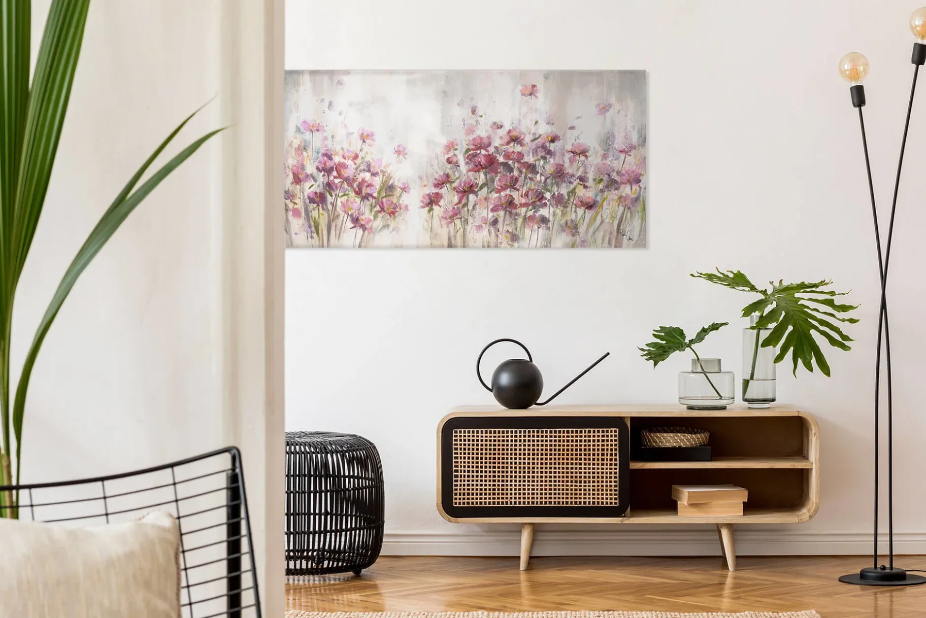 Handgemaltes Gemälde 'Lilac Reverie' 120x60cm | inkl. Echtheitszertifikat
