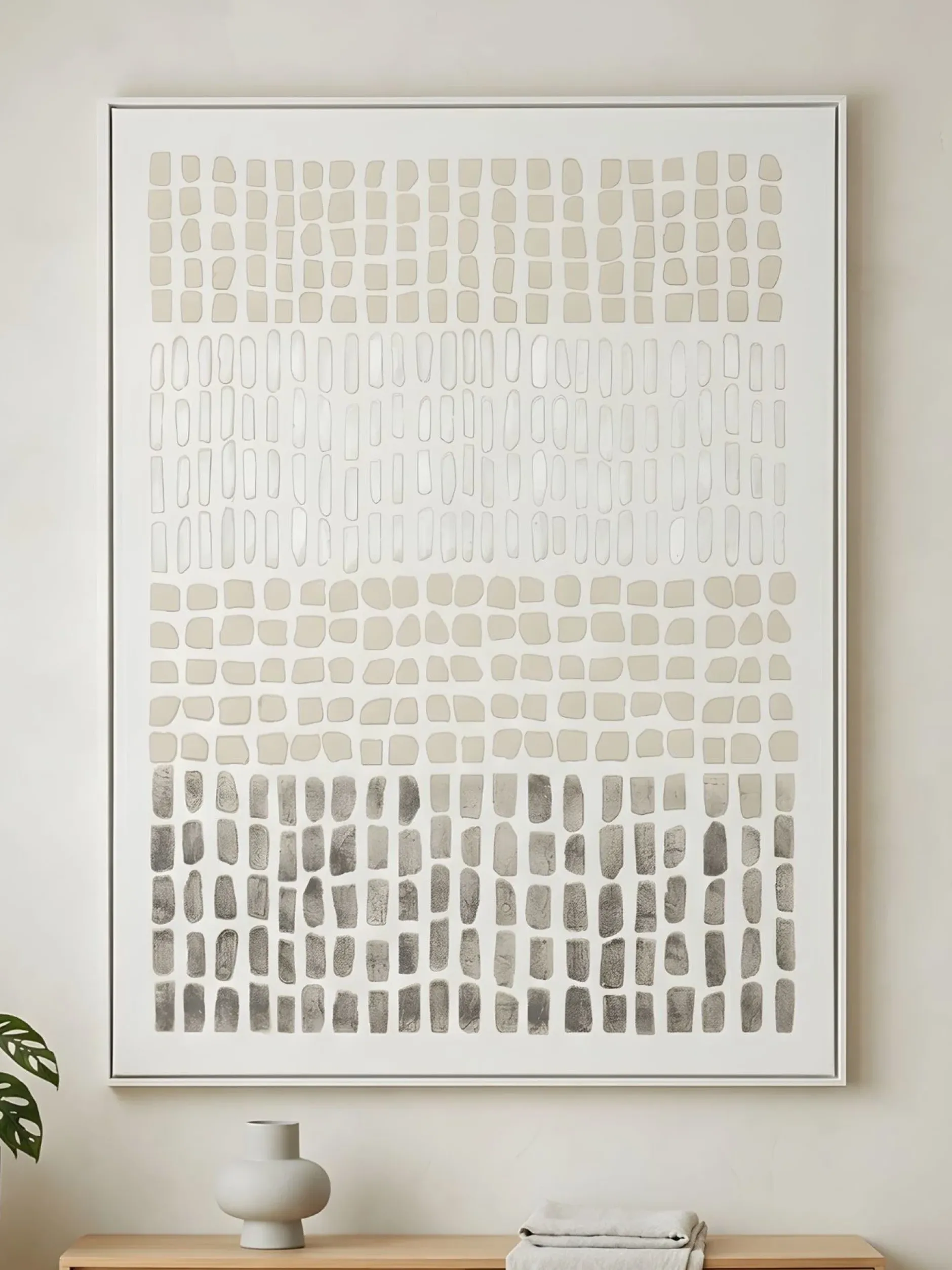 Handgemaltes Gemälde 'Linear Calm' 75x100cm | inkl. Echtheitszertifikat
