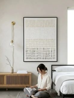 Handgemaltes Gemälde 'Linear Calm' 75x100cm | inkl. Echtheitszertifikat