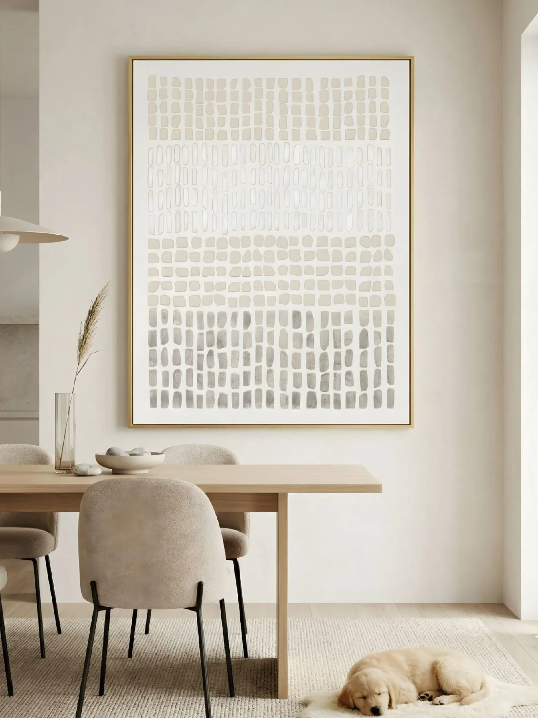 Handgemaltes Gemälde 'Linear Calm' 75x100cm | inkl. Echtheitszertifikat