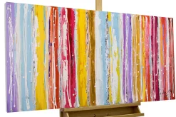 Handgemaltes Gemälde 'Line it up' 120x60cm | inkl. Echtheitszertifikat