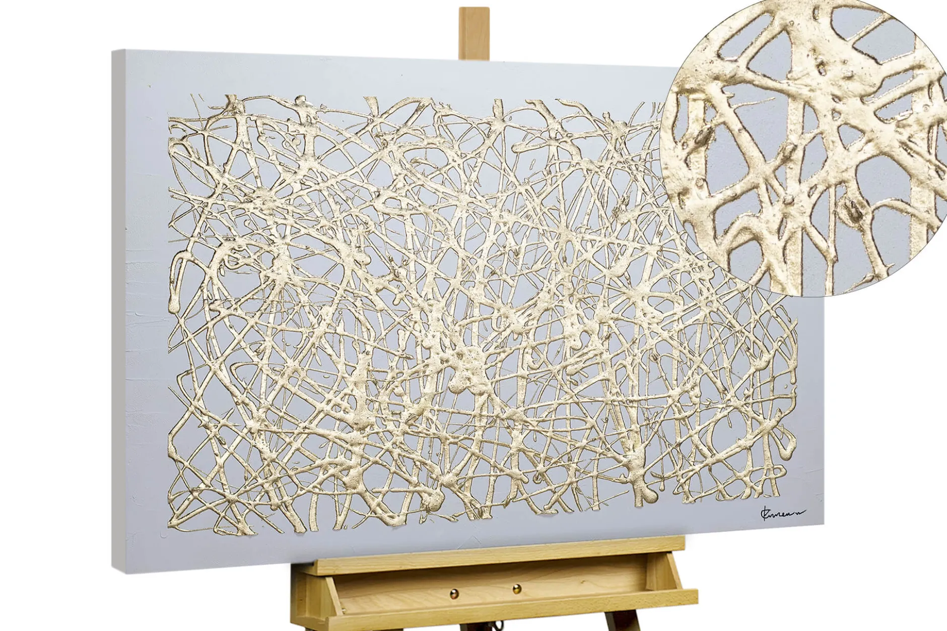 Handgemaltes Gemälde 'Lines of Fate' 100x75cm | inkl. Echtheitszertifikat