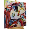 Handgemaltes Gemälde 'Lodernde Liaison' 80x80cm | inkl. Echtheitszertifikat