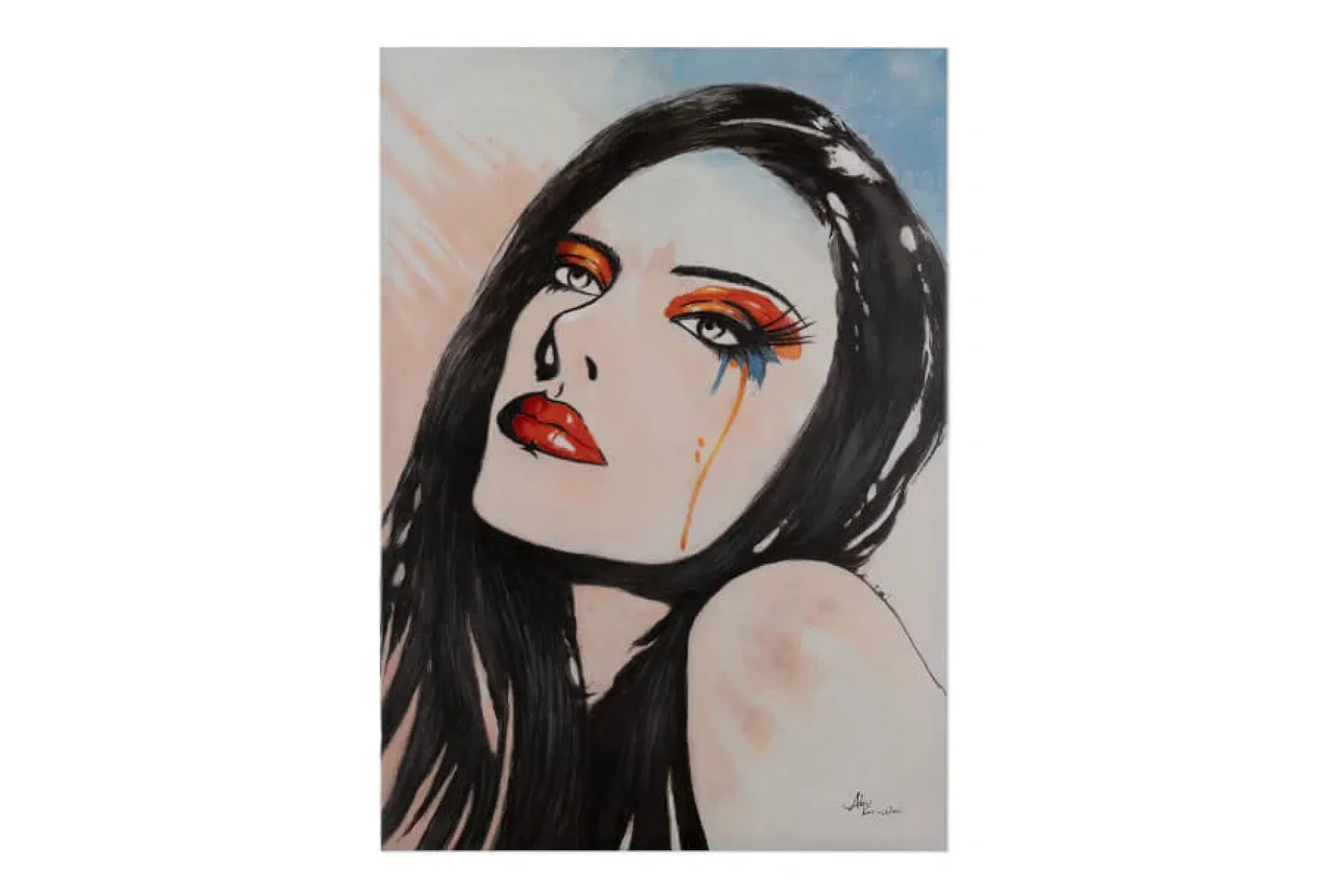 Handgemaltes Gemälde 'Lost in Thoughts' 70x100cm | inkl. Echtheitszertifikat