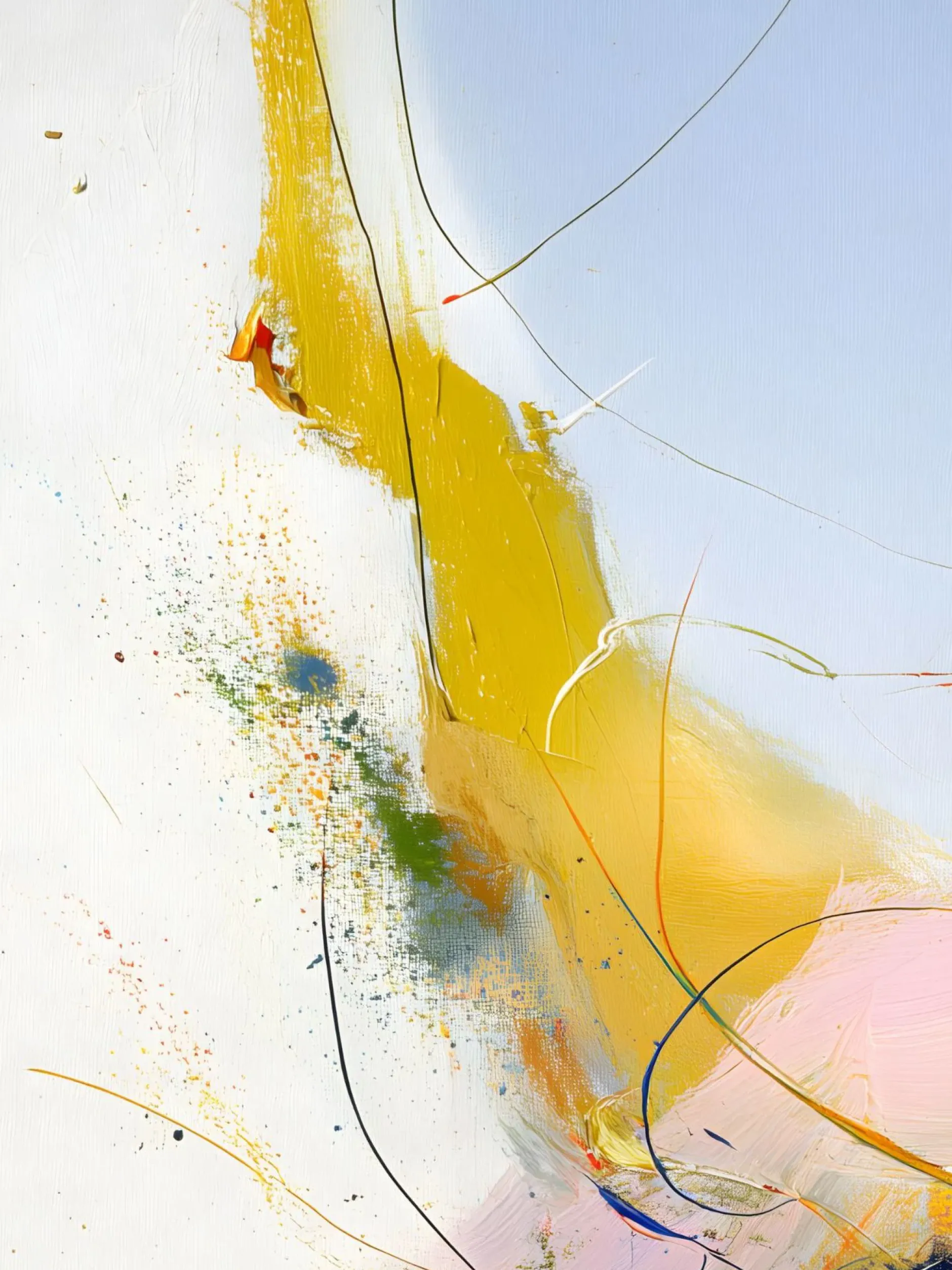 Handgemaltes Gemälde 'Luftige Kaskade' | Echtheitszertifikat inklusive