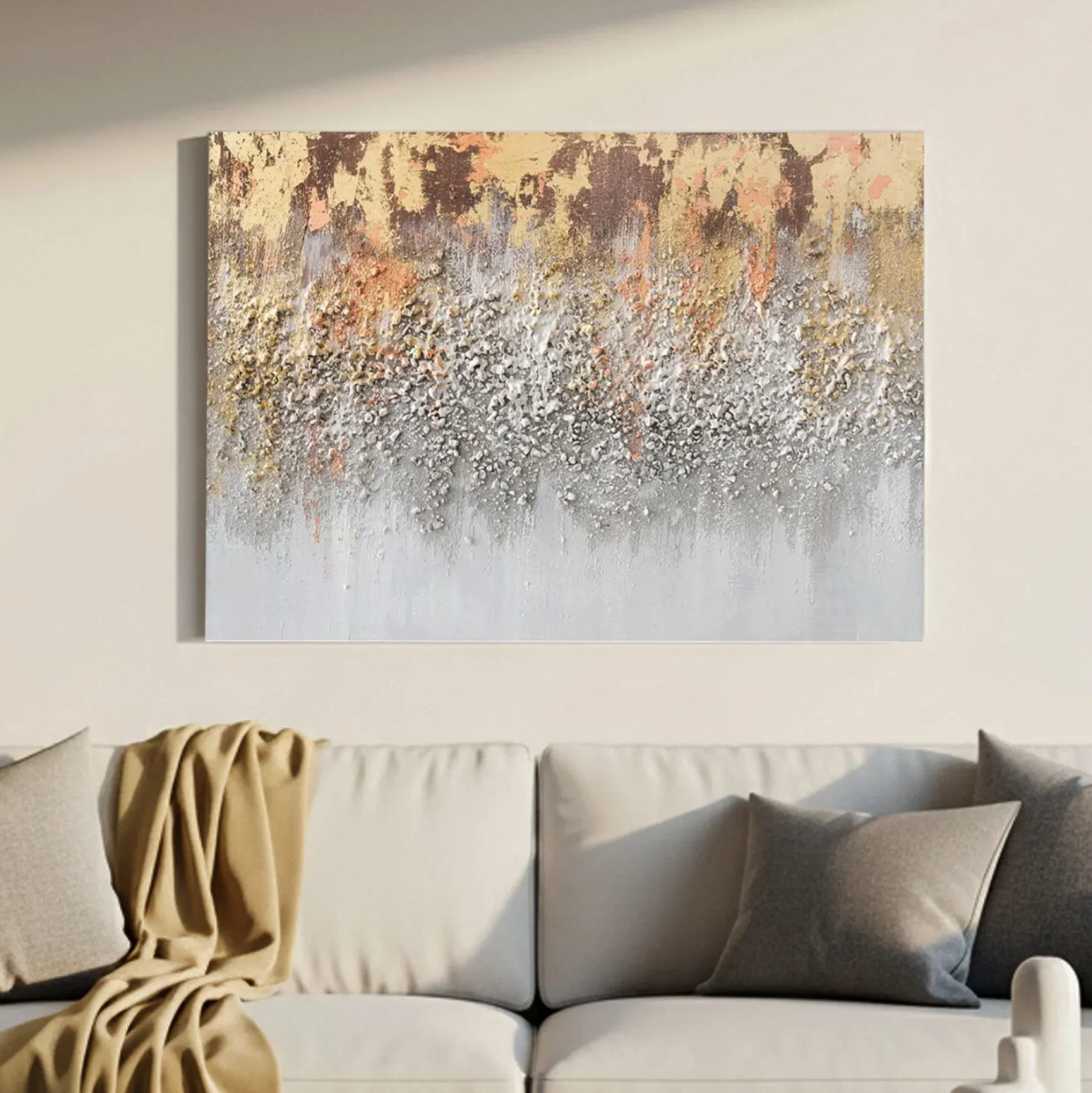 Handgemaltes Gemälde 'Lunar Mirage' 90x60cm | inkl. Echtheitszertifikat