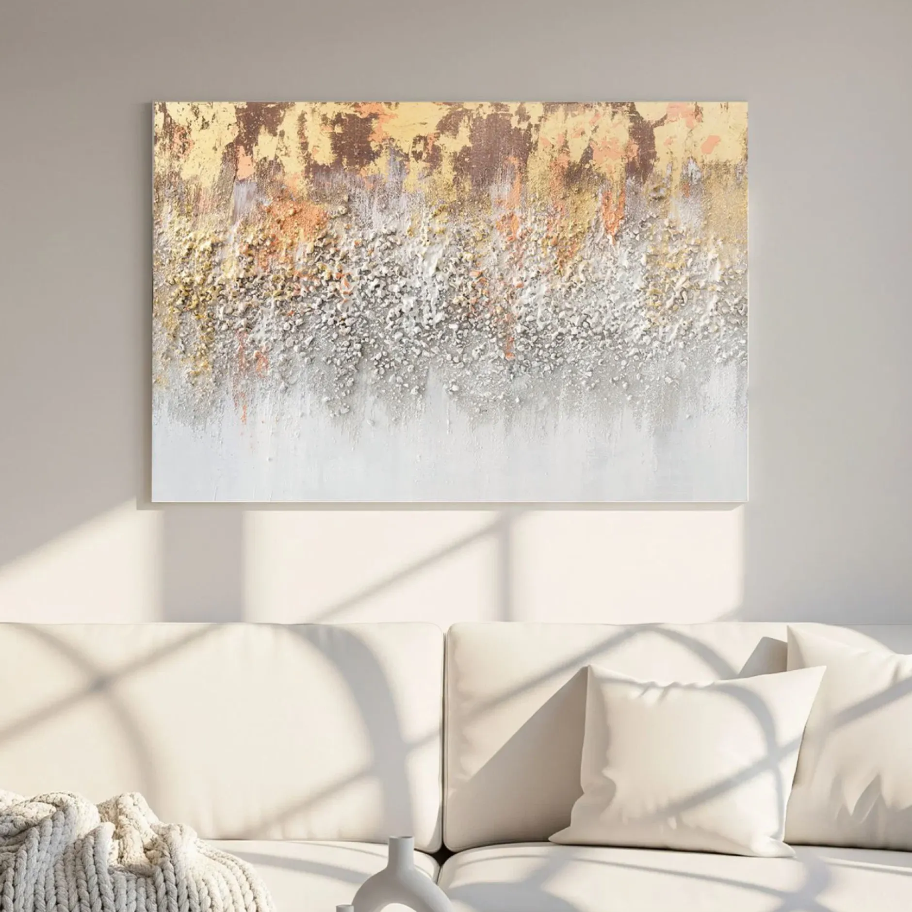 Handgemaltes Gemälde 'Lunar Mirage' 90x60cm | inkl. Echtheitszertifikat