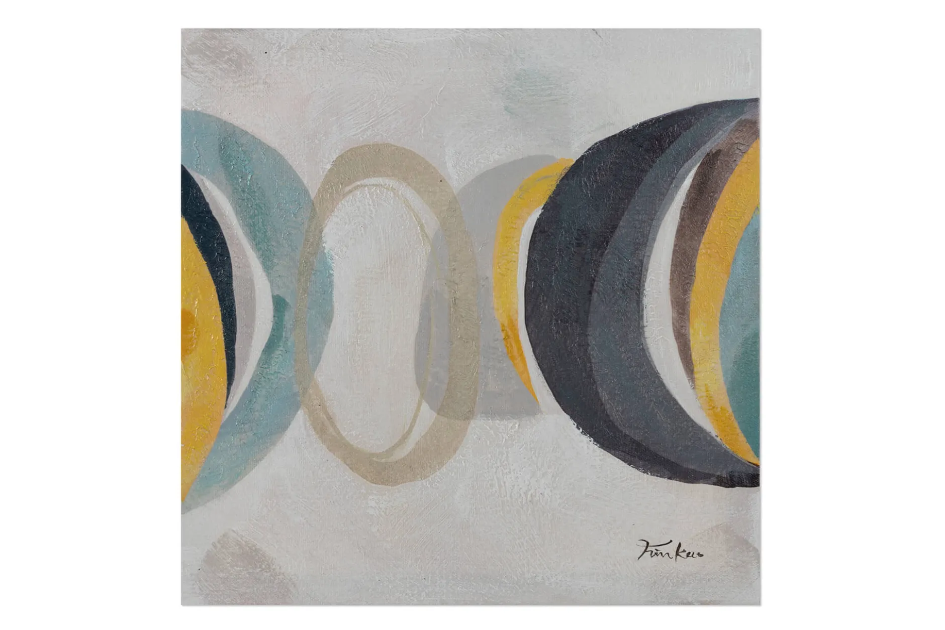 Handgemaltes Gemälde 'Lunar Phases' 40x40cm | inkl. Echtheitszertifikat