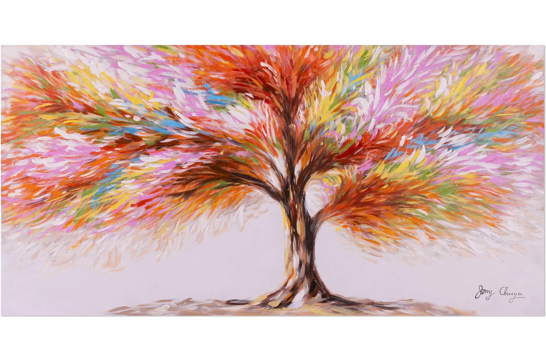 Handgemaltes Gemälde 'Magic Blossom Tree' 120x60cm | inkl. Echtheitszertifikat