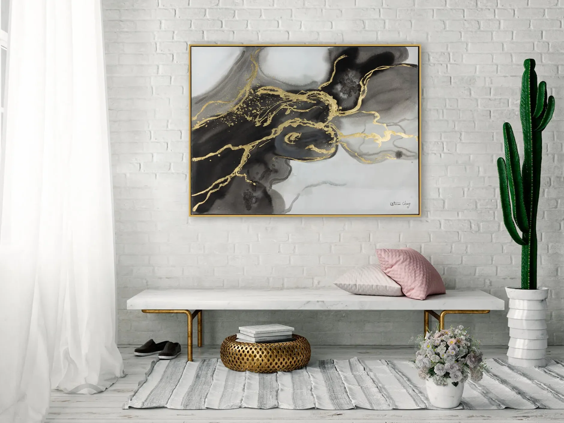 Handgemaltes Gemälde 'Magic Shadows' 102,5x77,5cm | inkl. Echtheitszertifikat