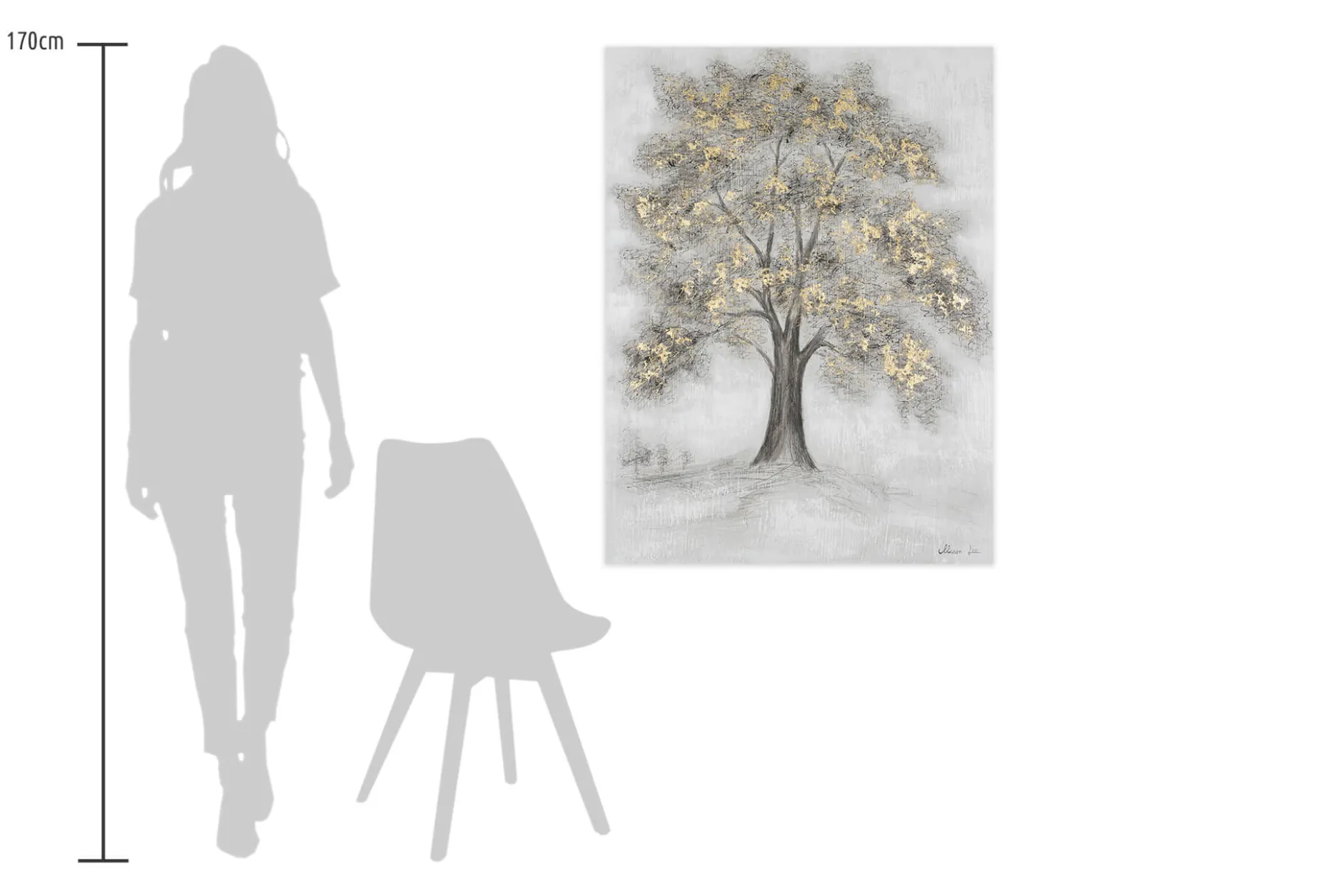 Handgemaltes Gemälde 'Magic Tree' 75x100cm | inkl. Echtheitszertifikat