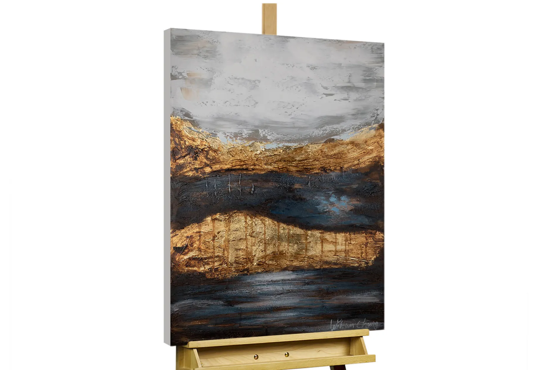 Handgemaltes Gemälde 'Magische Landschaft' 60x90cm | inkl. Echtheitszertifikat