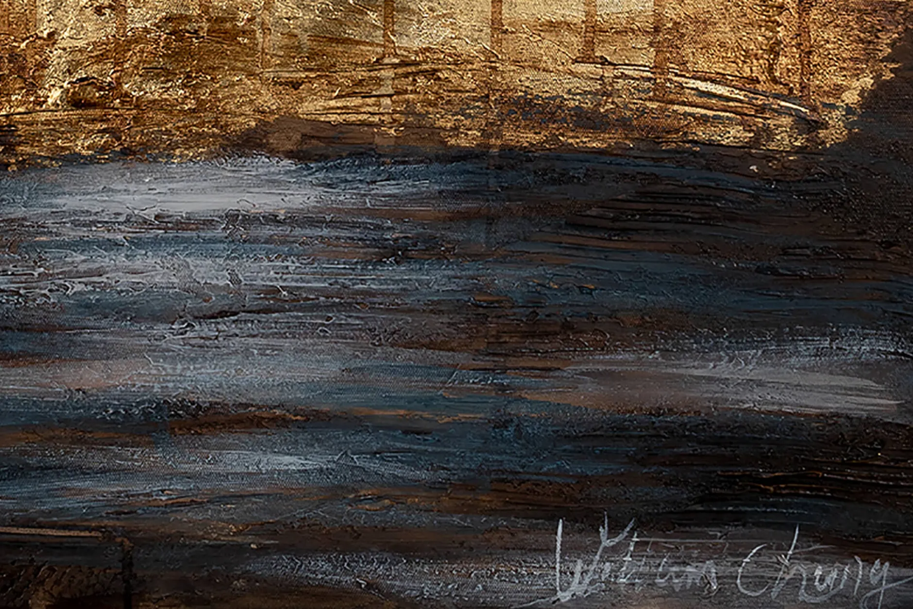 Handgemaltes Gemälde 'Magische Landschaft' 60x90cm | inkl. Echtheitszertifikat