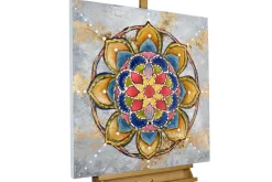 Handgemaltes Gemälde 'Mandala Love' 80x80cm | inkl. Echtheitszertifikat
