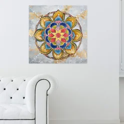 Handgemaltes Gemälde 'Mandala Love' 80x80cm | inkl. Echtheitszertifikat