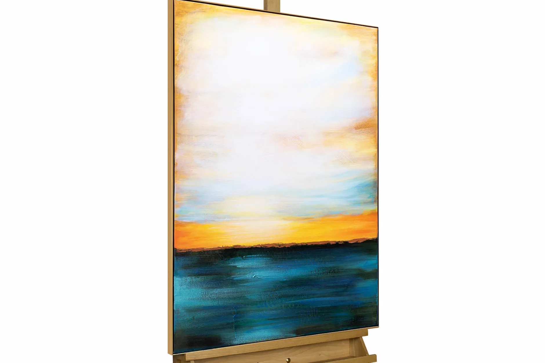 Handgemaltes Gemälde 'Meditation am Strand' 60x90cm | inkl. Echtheitszertifikat