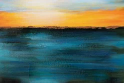 Handgemaltes Gemälde 'Meditation am Strand' 60x90cm | inkl. Echtheitszertifikat